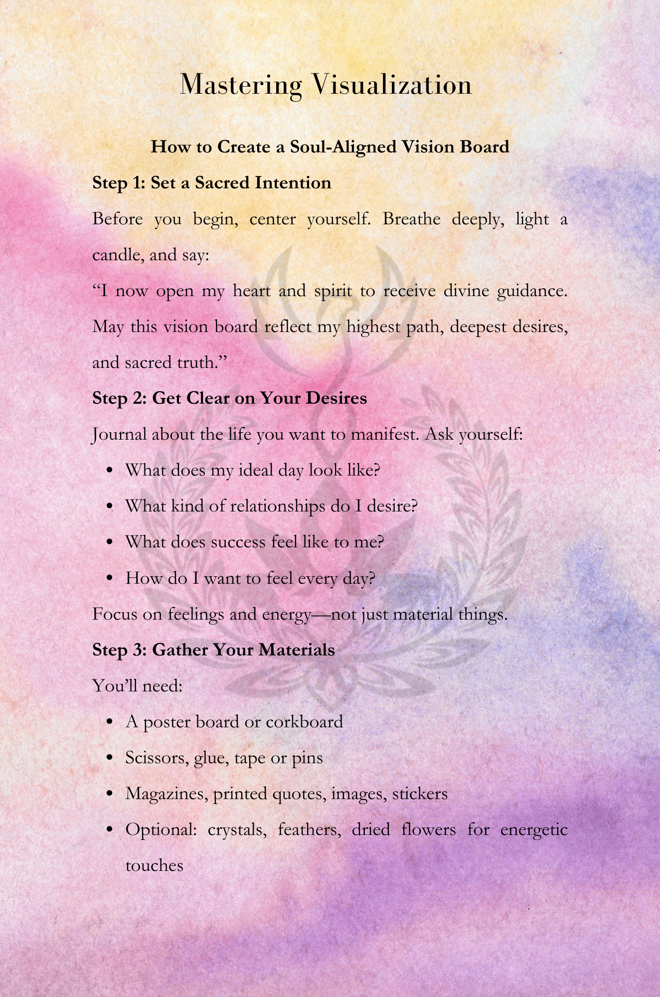 Manifest Your Dreams Inspirational Workbook - Image 3
